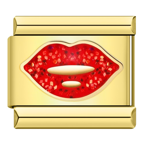 Bouche pulpeuse à paillettes